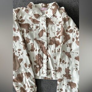 Cow print jacket